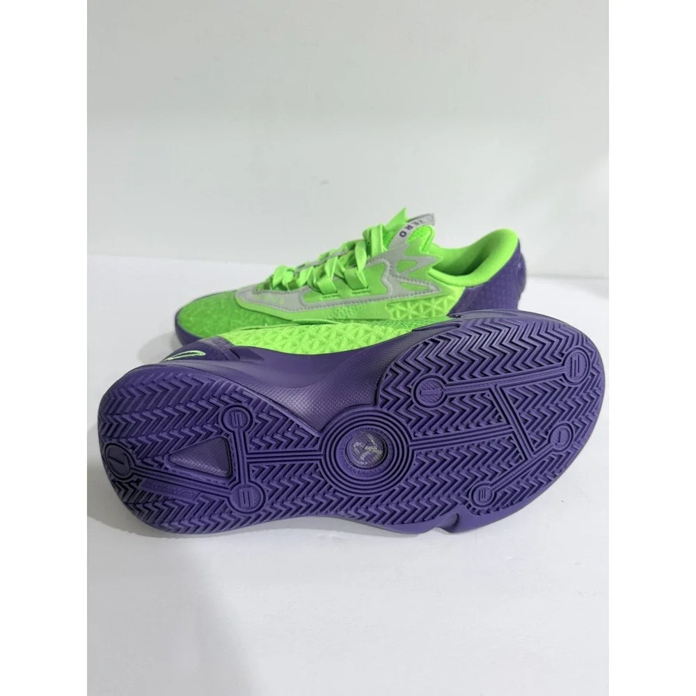 PUMA Mens scoot zeros II Green/Purple Colorblock 312225-01 Size 5.5